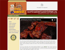 Tablet Screenshot of northumberlandribfest.ca